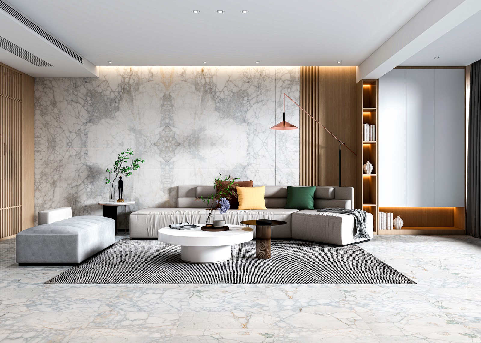 Calacatta Venato Tiles natural stone tile — surface and veining