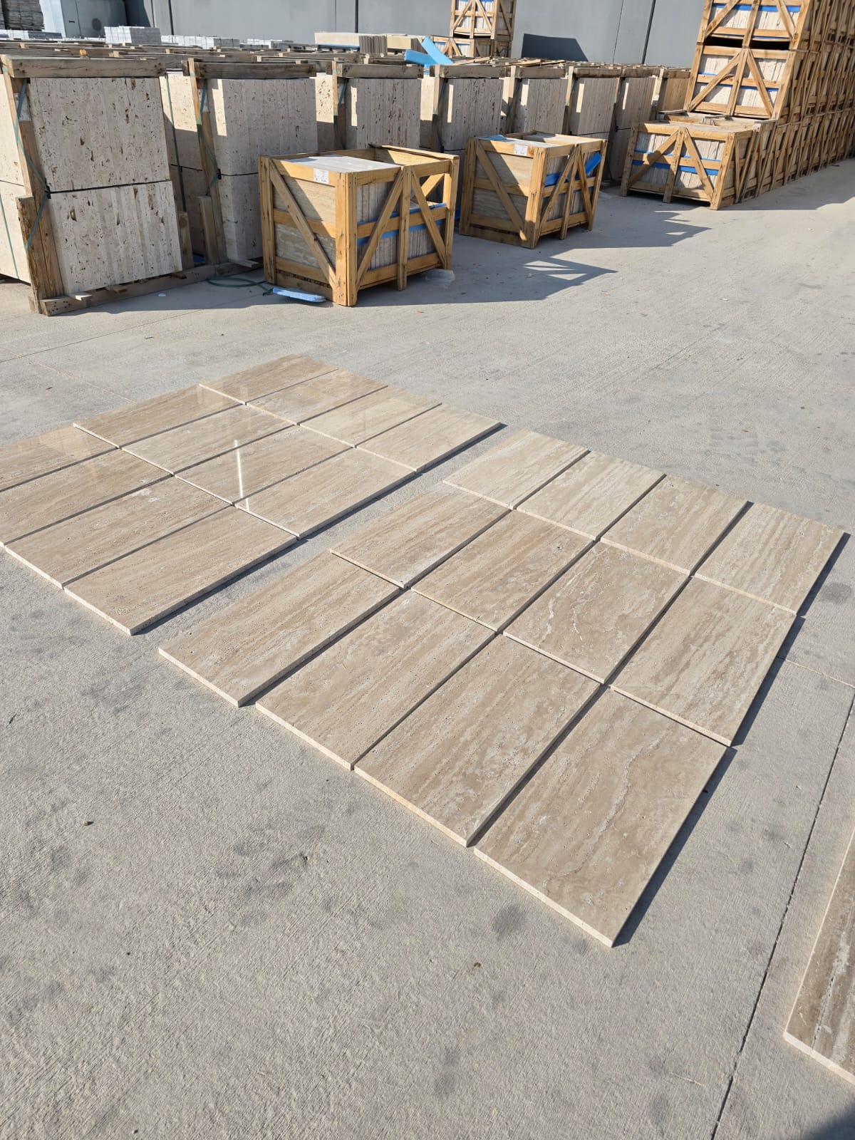 Riva Travertine natural stone tile — surface and veining