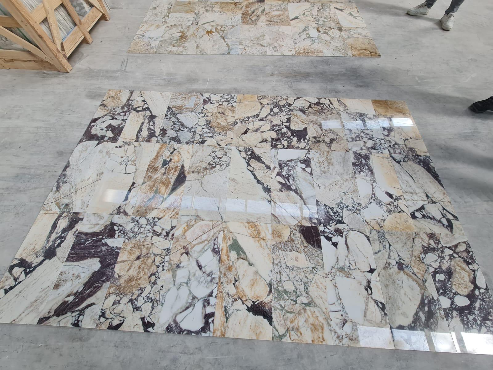 Calacatta Viola Gold natural stone tile — detail photo 5