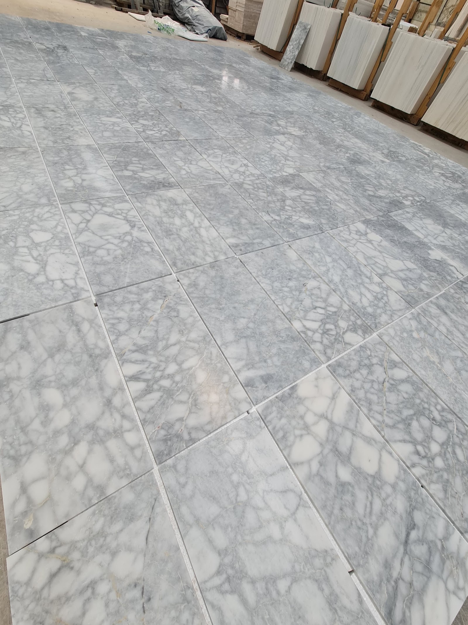 Bianco Venato natural stone tile — detail photo 5