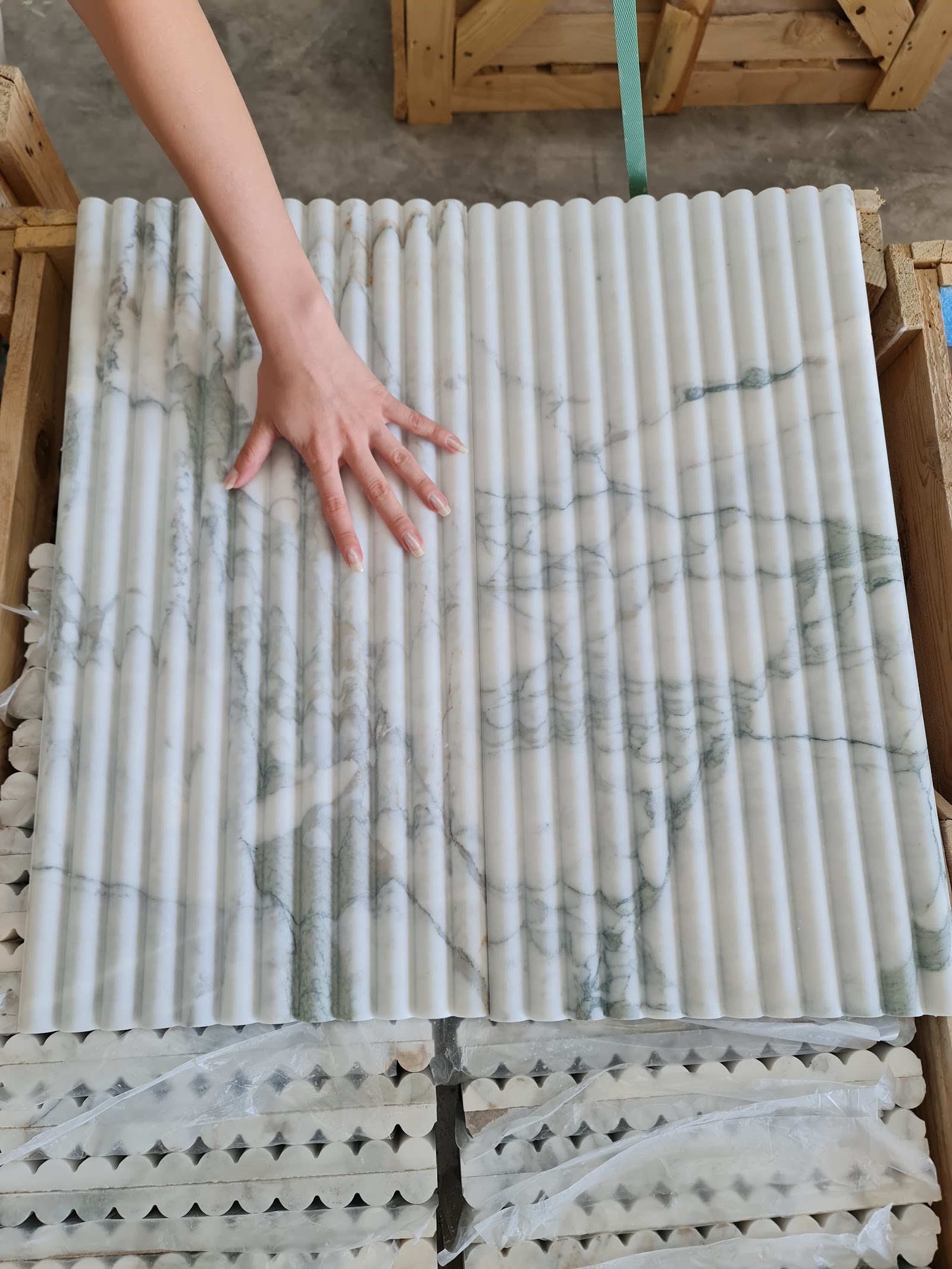 Bamboo natural stone tile — detail photo 4