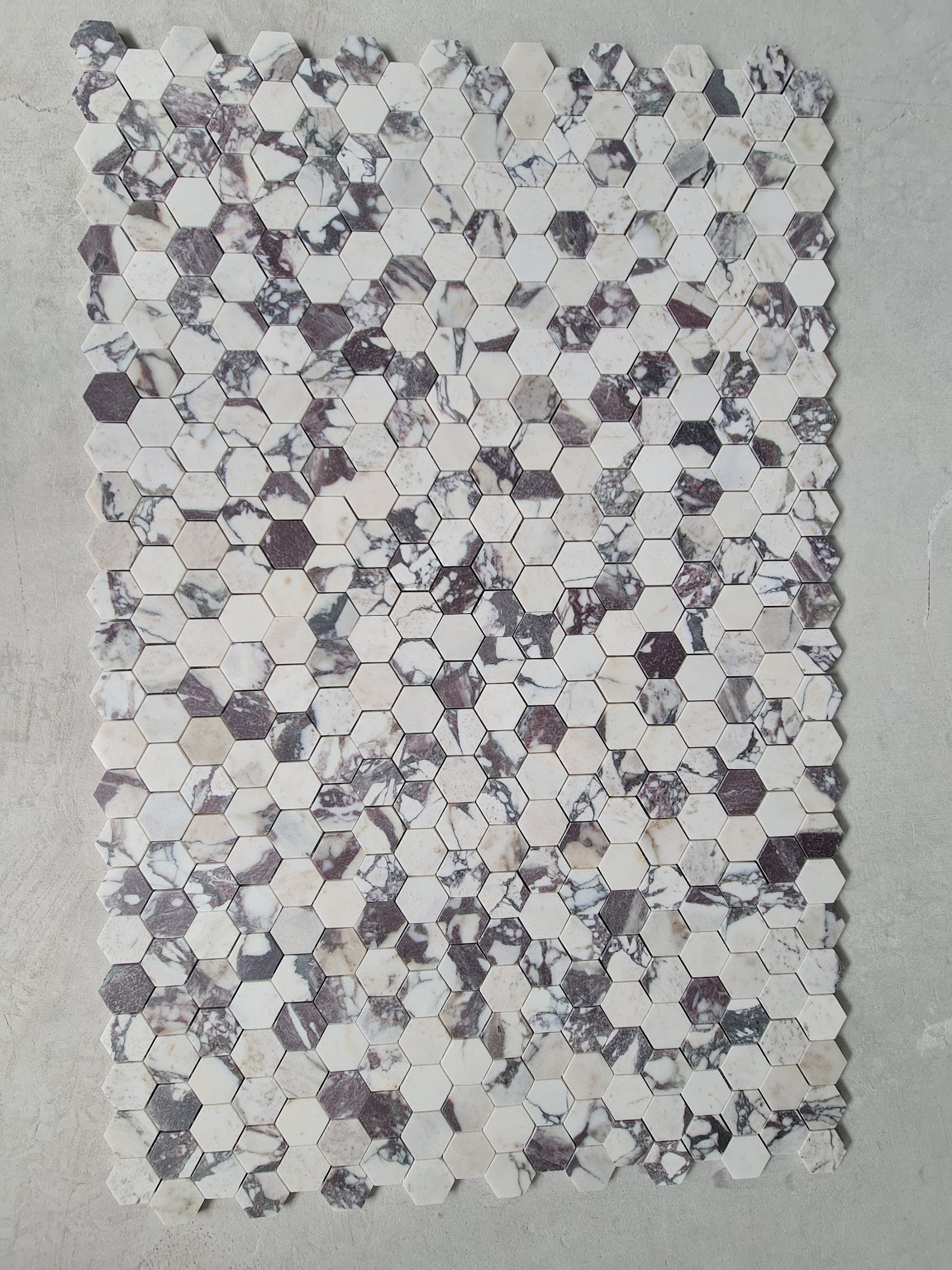 Mosaic · Hexagon natural stone mosaic — detail photo 3